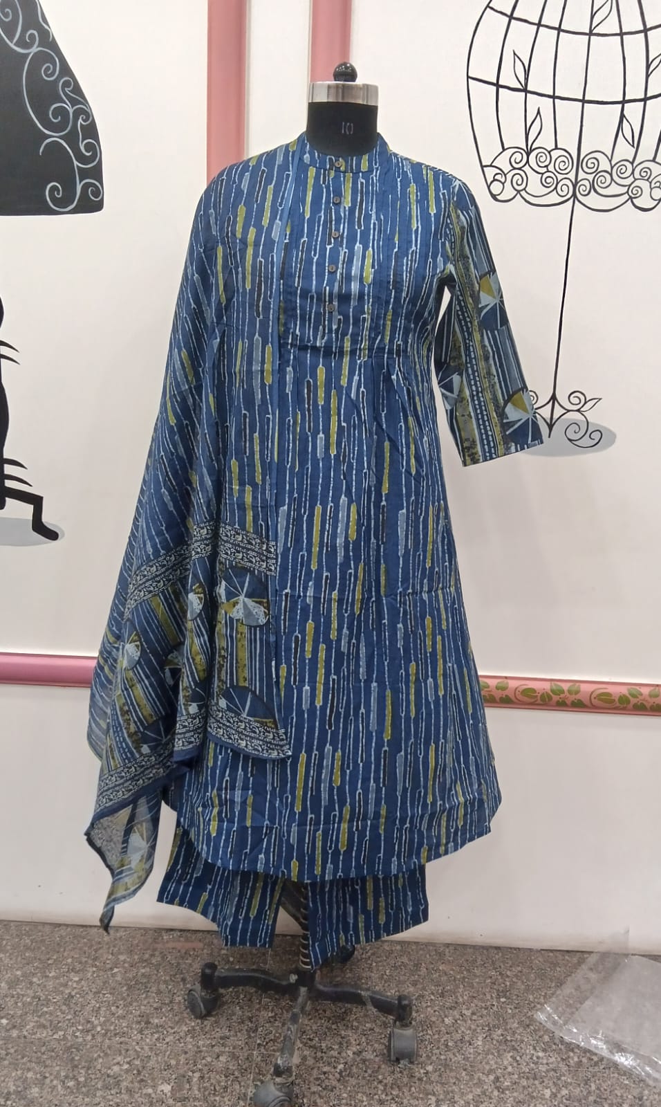 BLUE 3 PC STYLE (BUNLE OF 5 SETWISE)