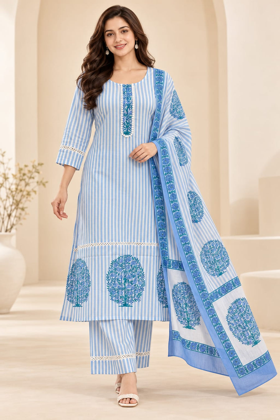 BLUE 3 PC STYLE (BUNDLE OF 5 SETWISE)