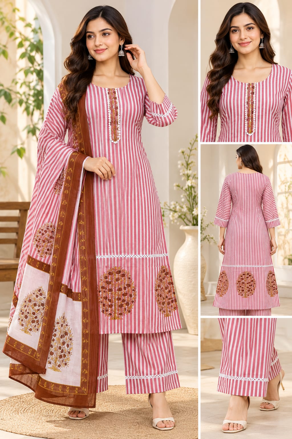 PINK 3 PC STYLE (BUNDLE OF 5 SETWISE)