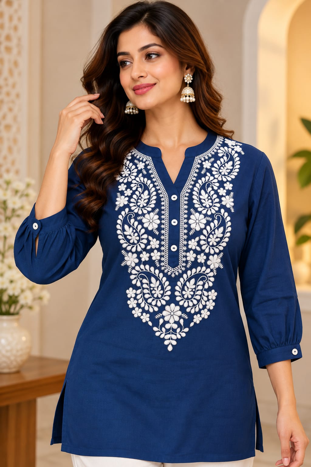 EMBROIDERED TOPS (RS 425 PER PIECE) (BUNDLE OF 5) (S,M,L,XL,XXL)