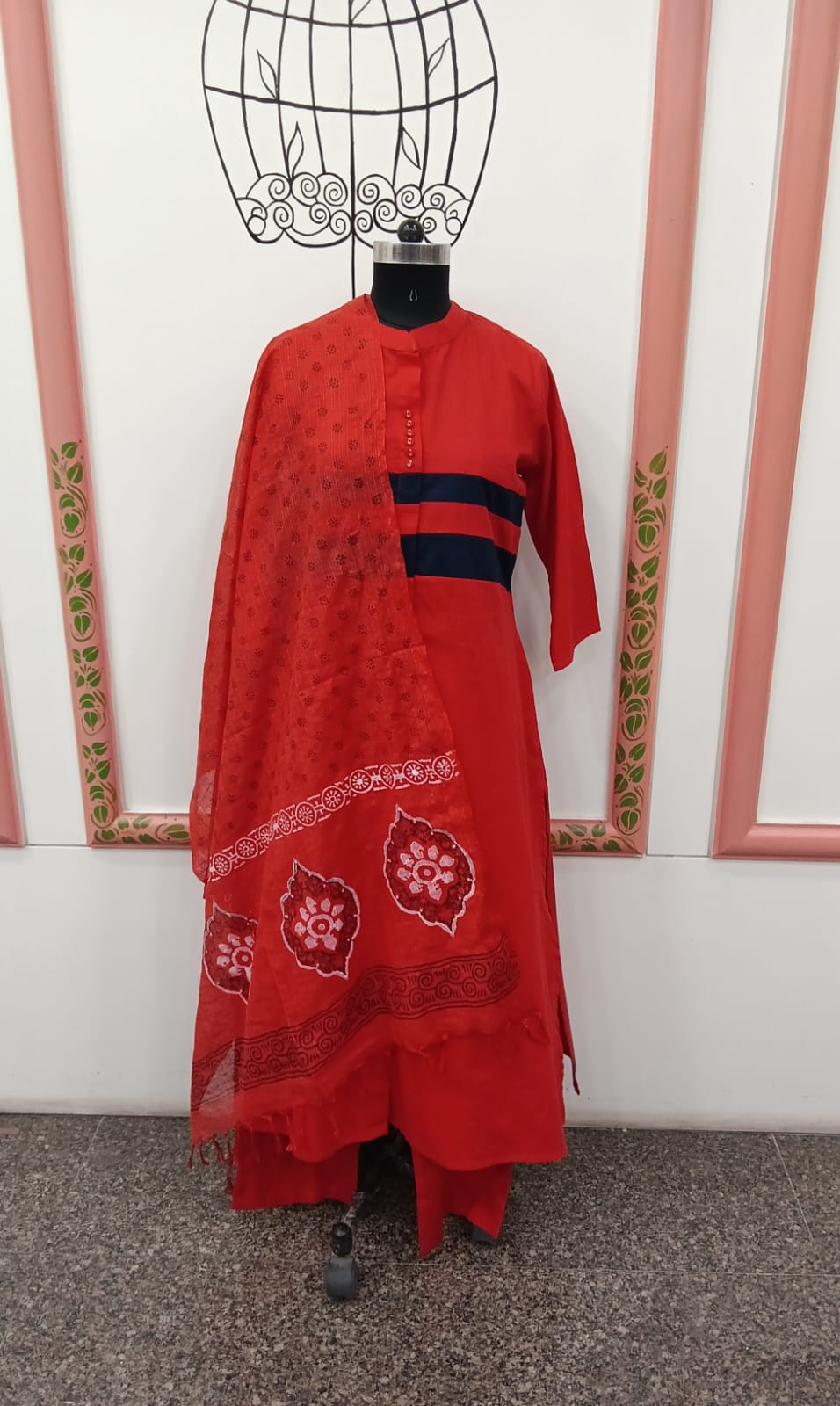 RED 3 PC STYLE (RS 1195 PER PIECE) (BUNDLE OF 5) (SETWISE) (M,L,XL,XXL,3XL)