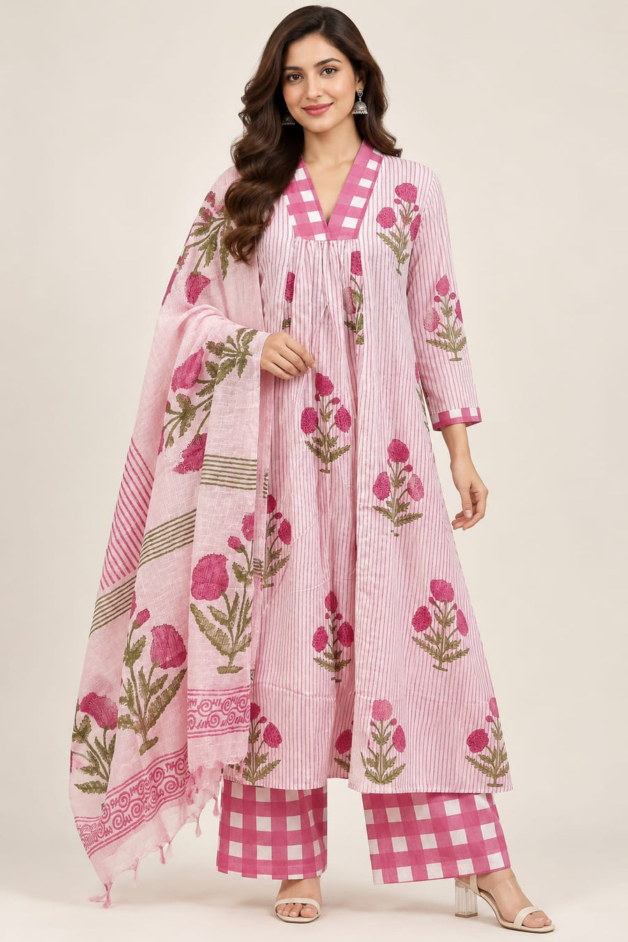 COTTON 3 PC STYLE  (RS 1295 PER PIECE) (BUNDLE OF 5) (M,L,XL,2XL)