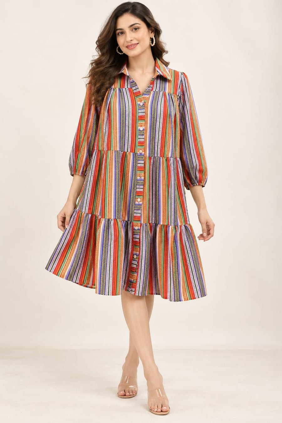 IMPORTED COTTON MIDI (RS 795 PER PIECE) (BUNDLE OF 5) (S,M,L,XL,2XL)