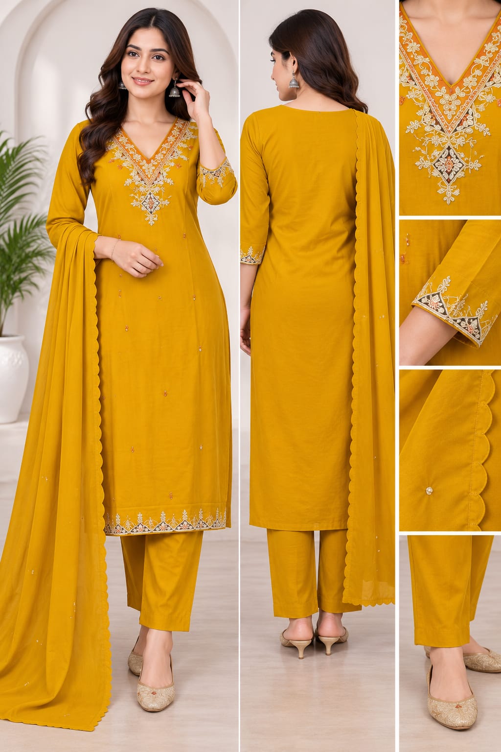 DOBBY 3 PC SET YELLOW (BUNDLE OF 4)