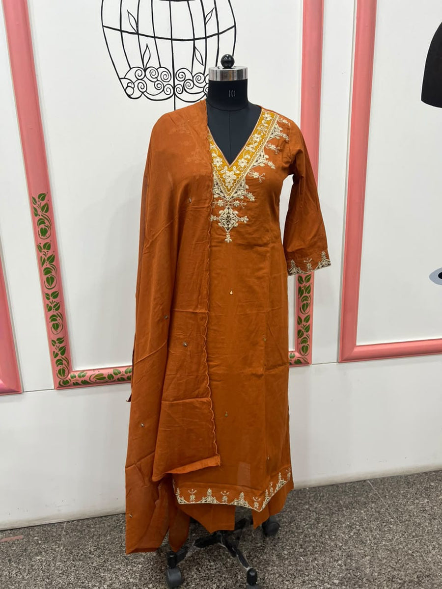 DOBBY PEACH 3 PC SET (RS 1295) (BUNDLE OF 5) (M-2XL)