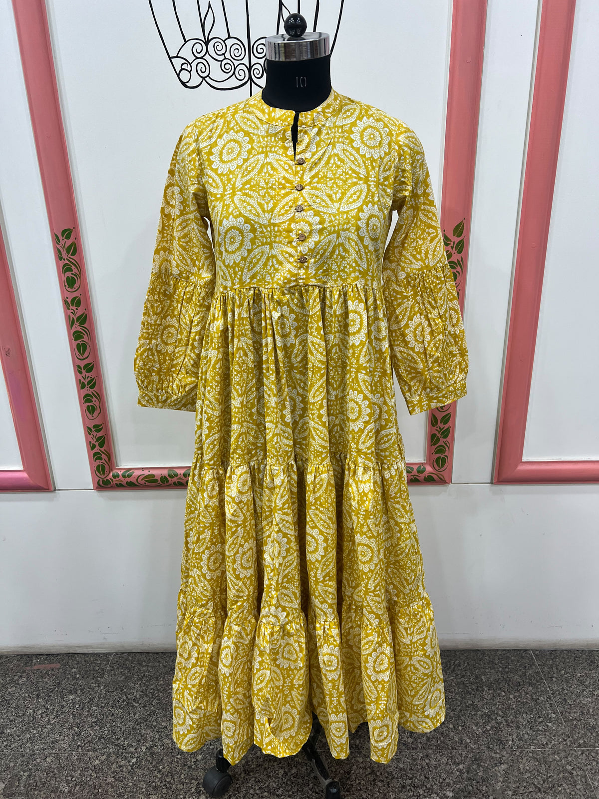 YELLOW ONE PIECE DRESS (RS 995 PER PIECE) (BUNDLE OF 5) (S,M,L,XL,XXL)