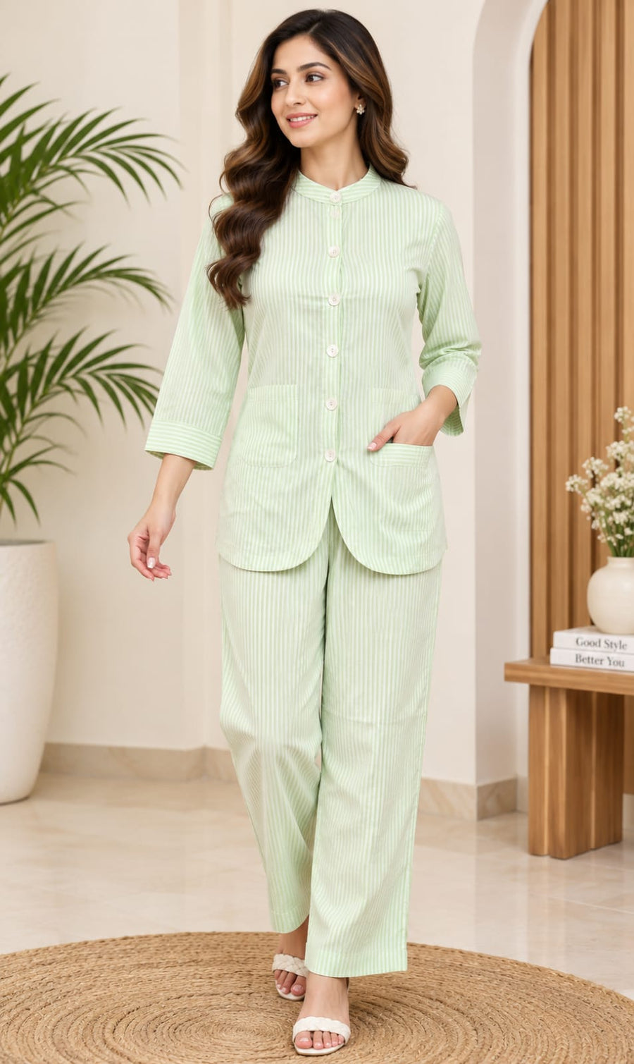 CORDSET LIGHT GREEN (RS 895 PER PIECE) (BUNDLE OF 4) (S,M,L,XL)