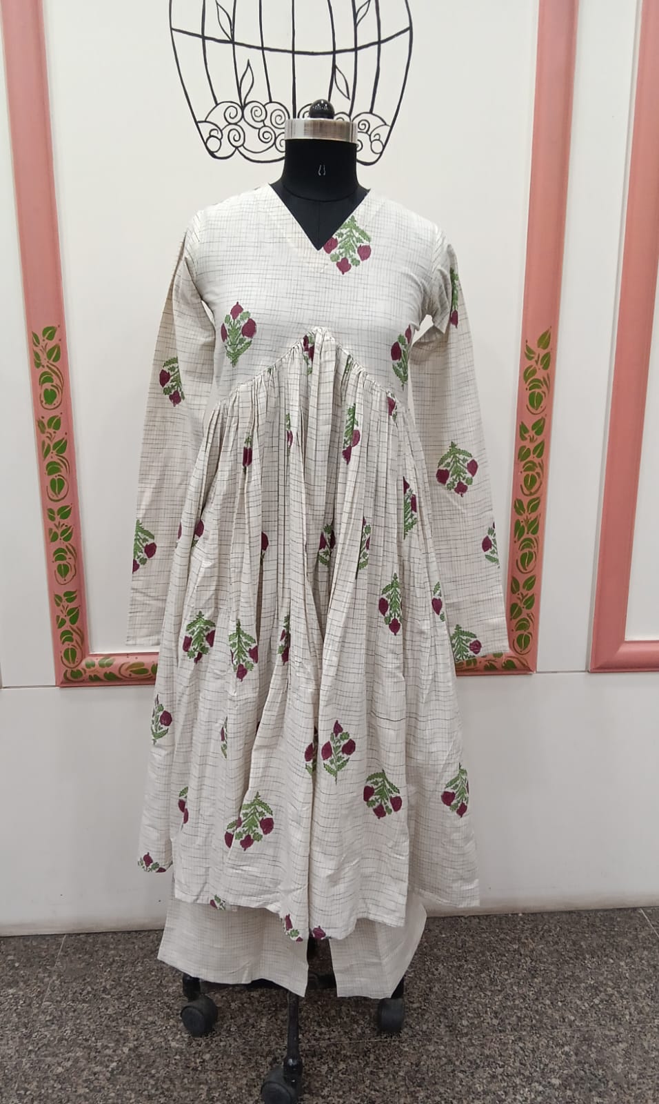 TWO PIECE ANARKALI STYLE (RS 1295 PER PIECE) (BUNDLE OF 6) (XS,S,M,L,XL,XXL)